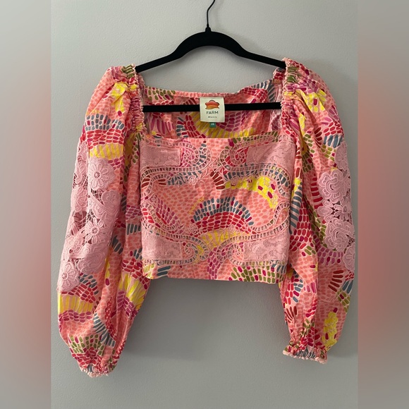 FARM Rio Dotted Bananas Crop Top - Picture 3 of 9